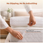 Premium Mattress Topper 1200 GSM, 4 Inches Thick Cloudy