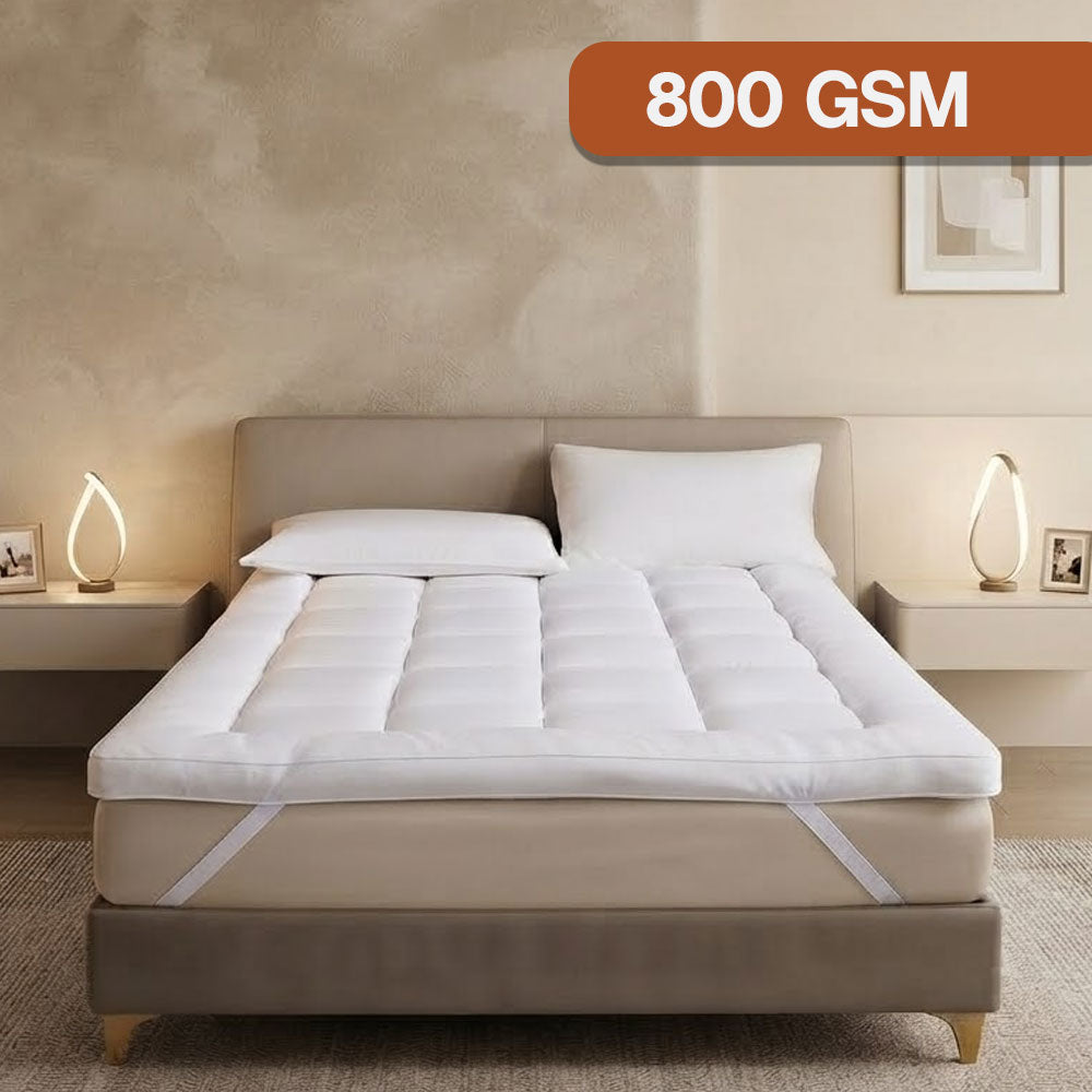 Premium Mattress Topper 800 GSM, 4 Inches Thick
