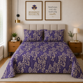 King Size Cotton Bed Sheet with Pillow Covers - DS 10015
