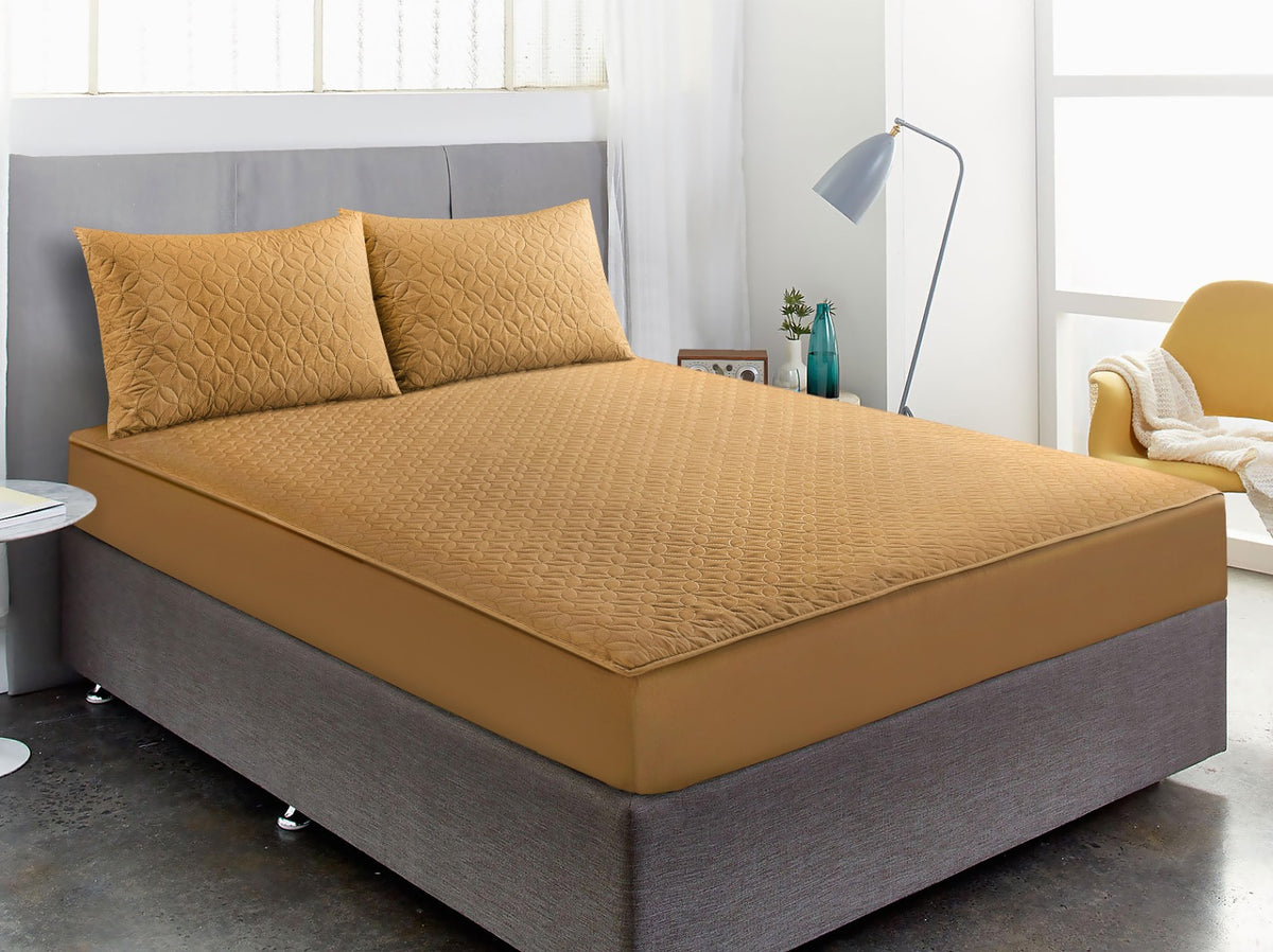 Waterproof Mattress Protector King Size - Beige