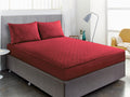 Waterproof Mattress Protector King Size - Burgundy