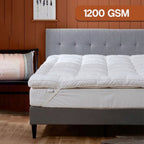 Premium Mattress Topper 1200 GSM, 4 Inches Thick Cloudy